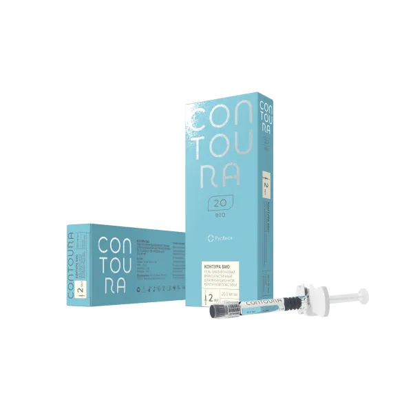 Гель гиалуроновый вязкоэластичный для инъекционной контурной пластики КОНТУРА БИО 20мг/мл, 2мл